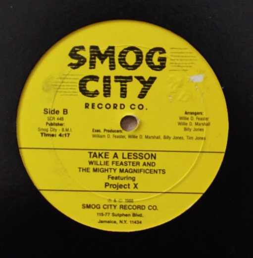 WILLIE FEASTER AND THE MIGHTY MAGNIFICENTS / TAKE A LESSON / ALL ALONG (12