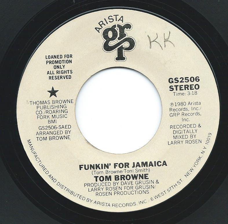 TOM BROWNE / FUNKIN' FOR JAMAICA (7