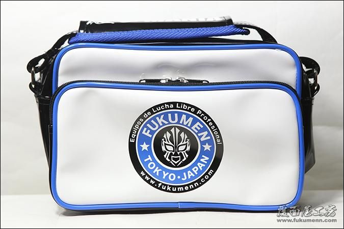 覆面屋工房】エナメルバッグ小・ブルー - 覆面MANIA WEB SHOP
