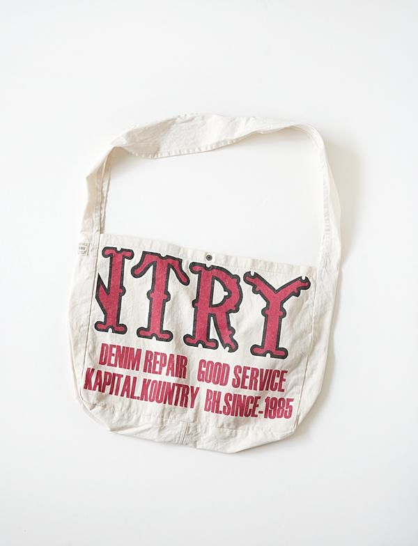 KAPITAL - 綿ツイル KOUNTRY BOOK BAG - BLUE NEON