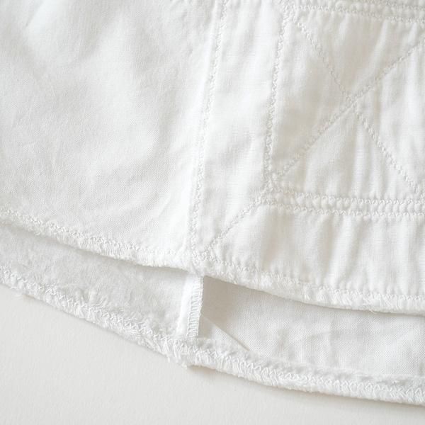 Kapital 綿×リネン　パッチワークグランデシャツ(ホワイト, size3) KAPITAL - 綿×リネン パッチワークカトマンズシャツ（半袖）2022