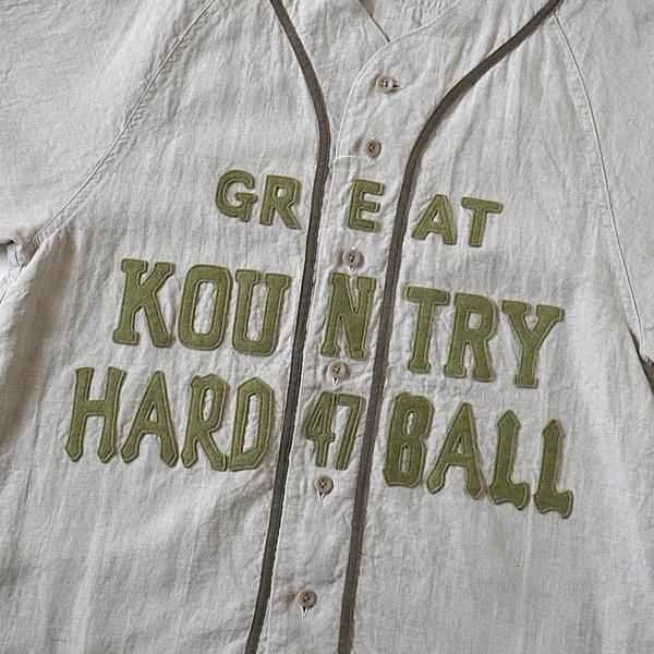 KAPITAL - フレンチリネン GREAT KOUNTRY ベースボールシャツ