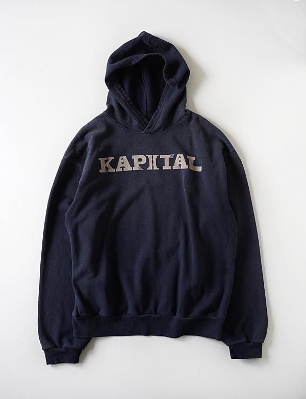 KAPITAL - 裏毛 フードスウェット(SPEAKEASY KAPITALpt) - BLUE NEON