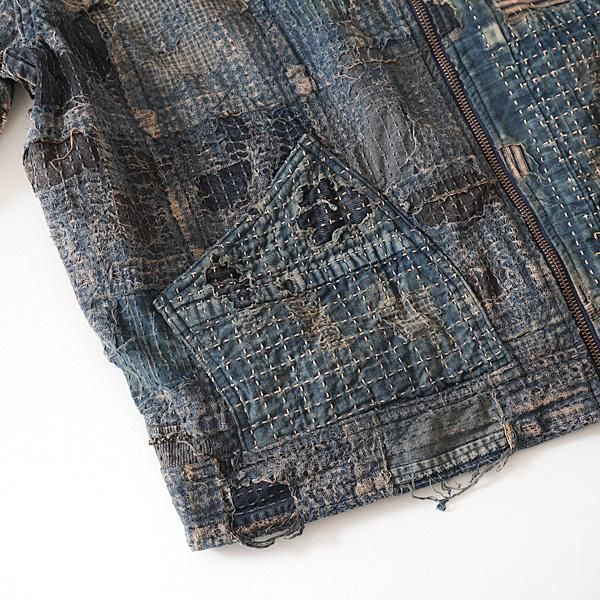 新品 KAPITAL シャンペトルBOROバージンマリアZIP UPブルゾン 4 新品 KAPITAL シャンペトルBOROバージンマリアZIP UPブルゾン 4