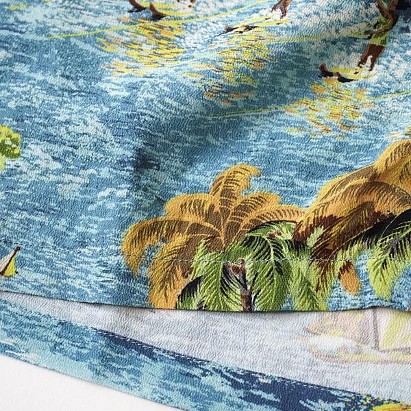 KAPITAL - レーヨン カメハメハBONEpt アロハシャツ - BLUE NEON