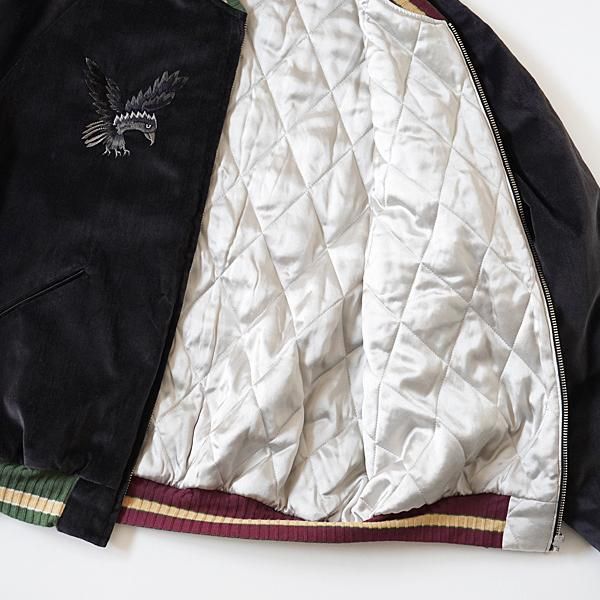 最終価格【美品】【希少】髑髏の別珍ベトナムJKT KAPITAL - 別珍 スーベニアJKT(カラスとドクロ) - BLUE NEON