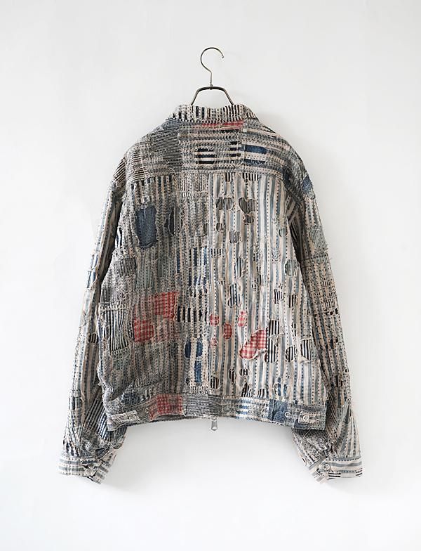 KAPITAL キャピタル バハ作務衣 プルオーバー トップス KAPITAL - LIBERTY BORO ZIP UPブルゾン - BLUE NEON