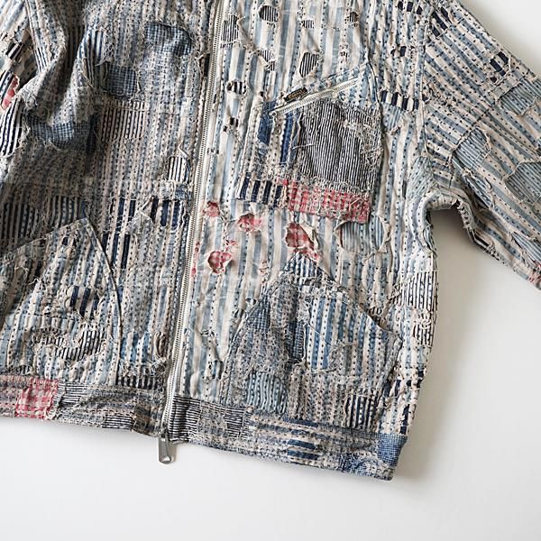 KAPITAL - LIBERTY BORO ZIP UPブルゾン - BLUE NEON