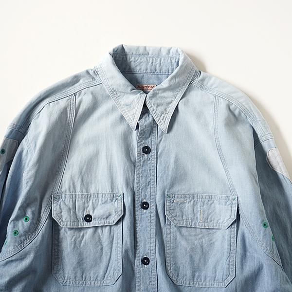 KAPITAL - シャンブレー 2TONE BONEパッチベンチレーターワーク