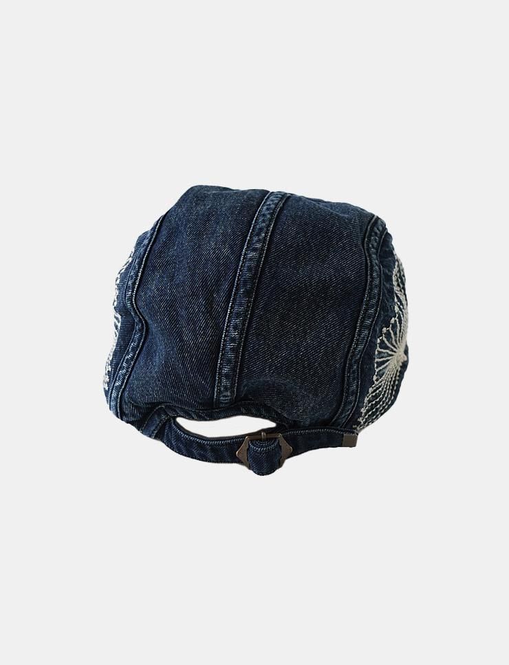 KAPITAL - 10ozIDG×IDGデニム キャンプCAP（風呂敷刺繍） - BLUE NEON