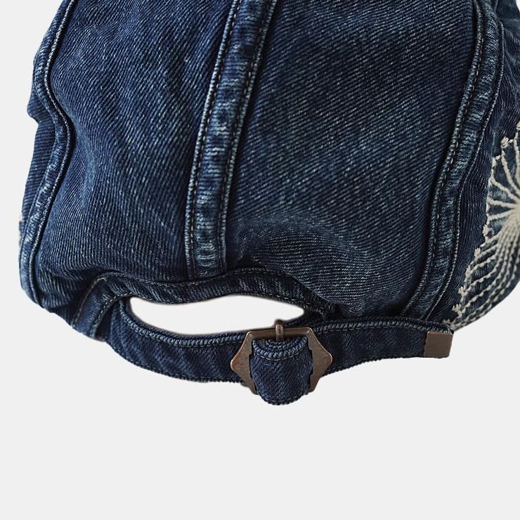 KAPITAL - 10ozIDG×IDGデニム キャンプCAP（風呂敷刺繍） - BLUE