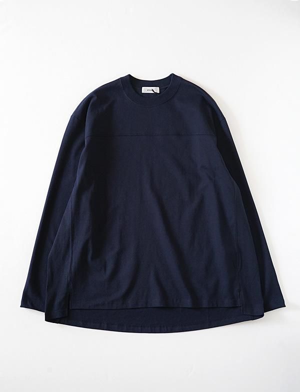 alvana - 空紡 FOOTBALL L/S TEE - BLUE NEON
