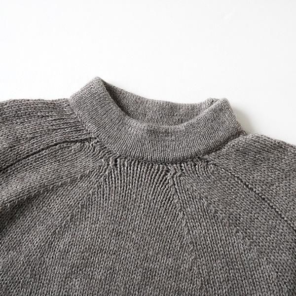 FACTORY - モンゴリアンウール ラグランセーター - BLUE NEON