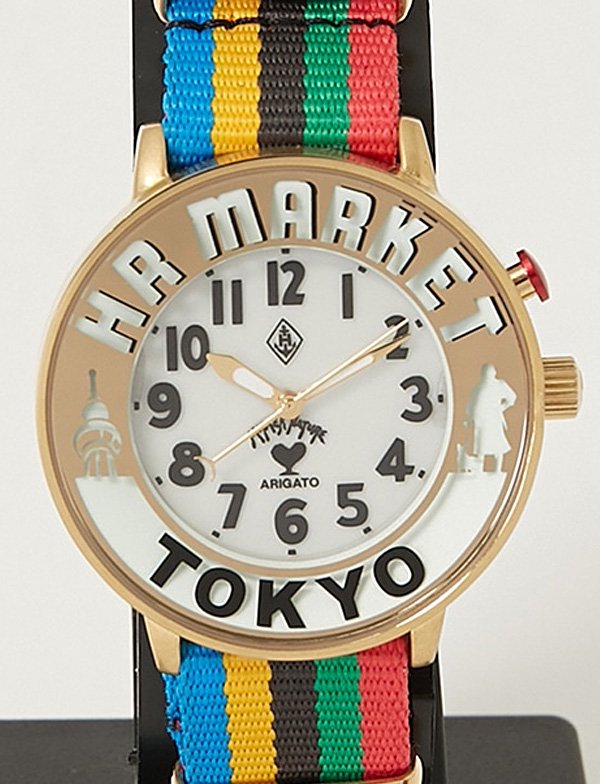 HOLLYWOOD RANCH MARKET - HRM NEON WATCH 10 TOKYO GOLD - BLUE NEON