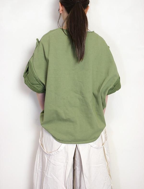 kapital コットンダメージロンT アーミーグリーン WTAPS ダブルタップス 22SS 221ATDT-CSM07 AII 02 LS COPO 長袖