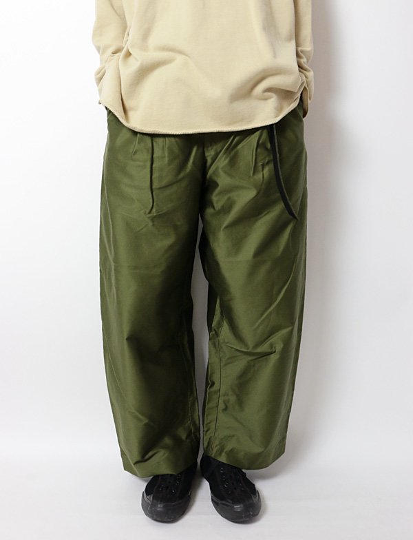 ASEEDONCLOUD - HW wide trousers / ARMY CLOTH - BLUE NEON