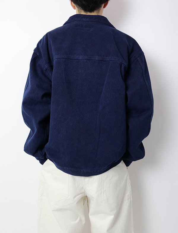 BLUE BLUE JAPAN - コツブサシコ テゾメ トラッカージャケット - BLUE NEON