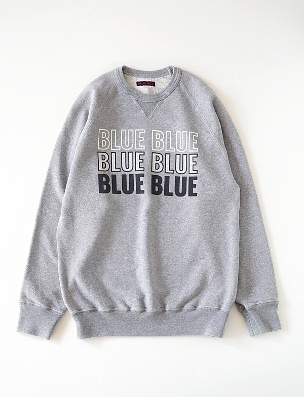 BLUE BLUE - トリプル BLUE BLUE クルーネックスウェット - BLUE NEON