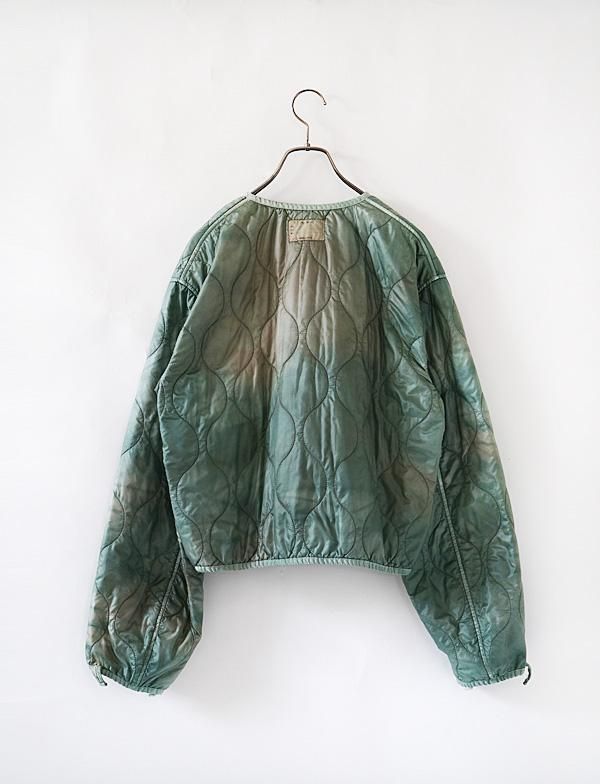 Kapital | Nylon Quilting Dip-Dye Lining Cropped Bolero