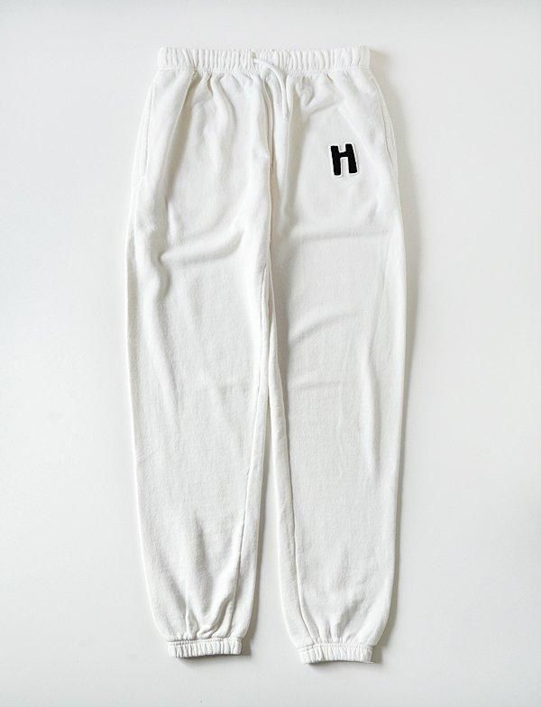 HOLLYWOOD RANCH MARKET レイジーHワッペンスウェットパンツ HOLLYWOOD RANCH MARKET - レイジーHワッペン スウェットパンツ