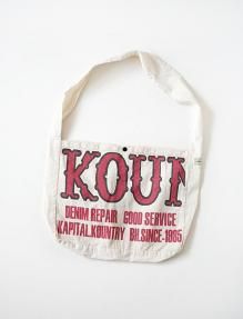 KAPITAL キャピタル バック クロス ライナー ニット ポンチョ KAPITAL - レザー ライダースミニポンチョ - BLUE NEON