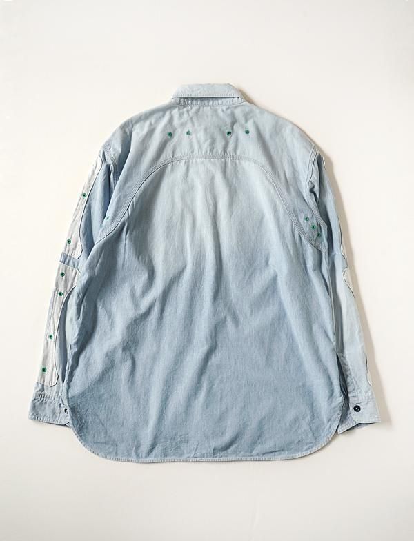 お得 レア 定価以下 限定 DOME LOOK BLUE GRAY 2個セット KAPITAL - シャンブレー 2TONE BONEパッチベンチレーターワーク