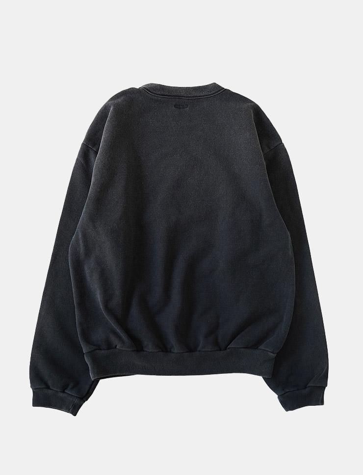 kapital スウェットtop裏毛　ラグランクルー　ムーンライト　チャコール KAPITAL - 裏毛 クルースウェット（`L`LONGHORNpt） - BLUE NEON