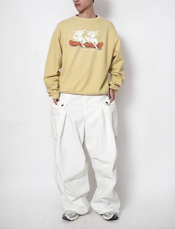 KAPITAL - 裏毛 クルースウェット（`L`LONGHORNpt） - BLUE NEON