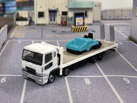 新品開封】 トラックコレクション 第１２弾 重機運搬車 （アスファルト