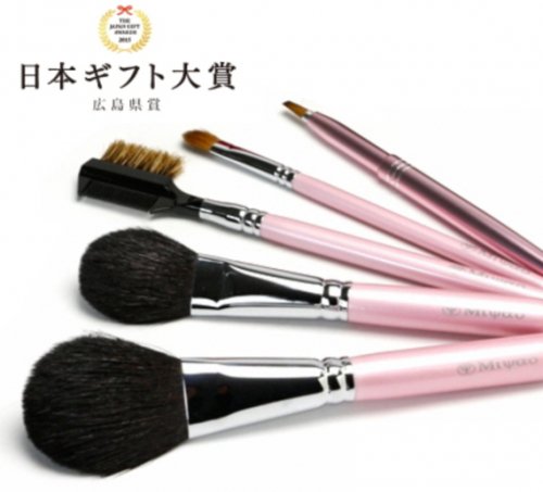 【大特価!!】 熊野筆　メイクブラシ　5点セット メイク道具/化粧小物
