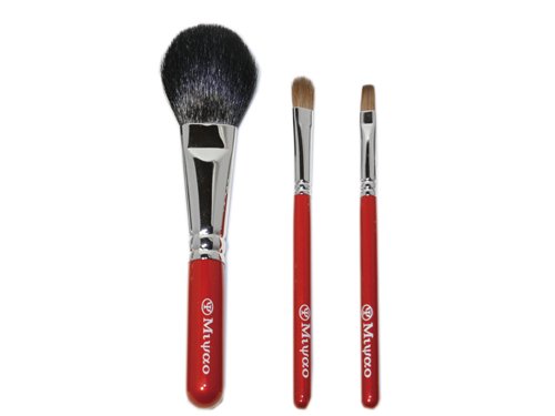 熊野化粧筆３点セット（チーク、アイシャドウ、リップブラシ