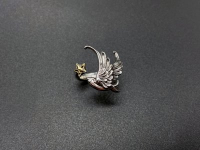 silly essence/swallow with one star ring/silver/brass
