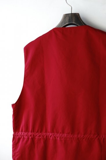 prasthana(19SS)/プラスターナ/adaptation vest red - IDIOME | ONLINE SHOP  熊本のセレクトショップ