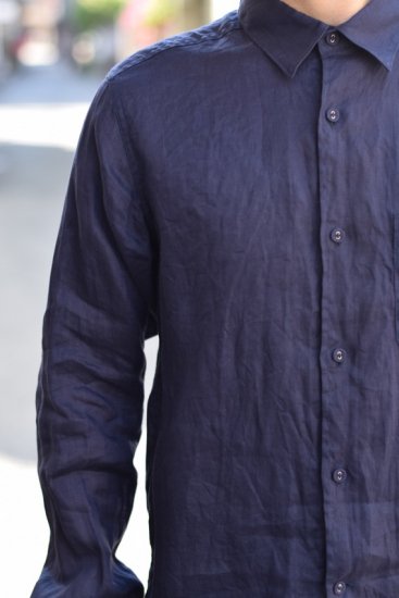 WhiteMountaineering(19SS)/ホワイトマウンテニアリング/LINEN LONG SLEEVE SHIRT nv - IDIOME  | ONLINE SHOP 熊本のセレクトショップ