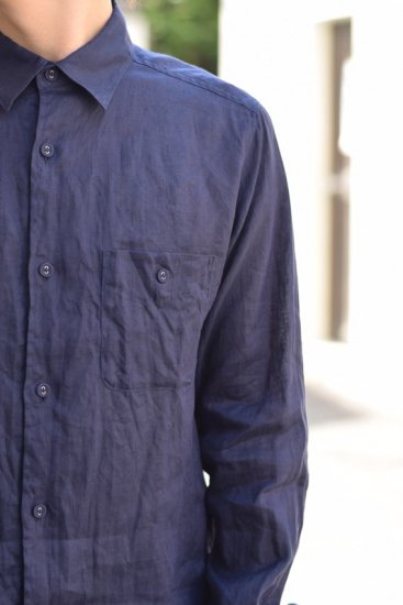 WhiteMountaineering(19SS)/ホワイトマウンテニアリング/LINEN LONG SLEEVE SHIRT nv - IDIOME  | ONLINE SHOP 熊本のセレクトショップ