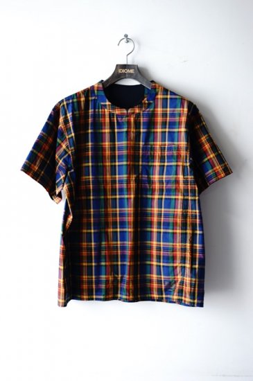 WhiteMountaineering(19SS)/ホワイトマウンテニアリング/MADRAS CHECK PULLOVER HALF SLEEVES  SHIRT - IDIOME | ONLINE SHOP 熊本のセレクトショップ