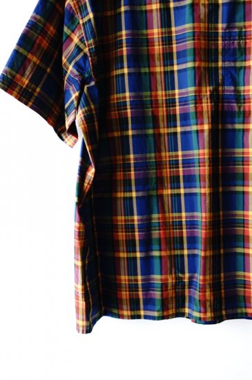 WhiteMountaineering(19SS)/ホワイトマウンテニアリング/MADRAS CHECK PULLOVER HALF SLEEVES  SHIRT - IDIOME | ONLINE SHOP 熊本のセレクトショップ