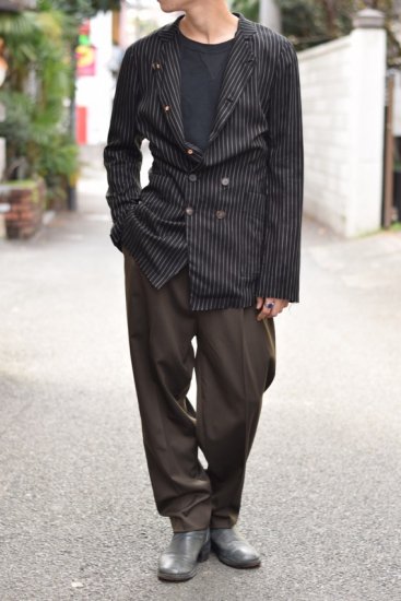 BED J.W. FORD(20SS)/ベッドフォード/stand collar stripe jacket bk - IDIOME | ONLINE  SHOP 熊本のセレクトショップ