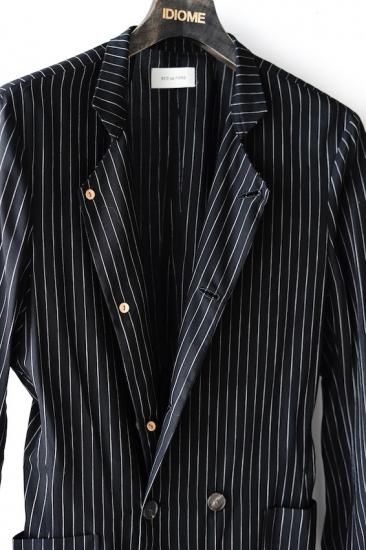 BED J.W. FORD(20SS)/ベッドフォード/stand collar stripe jacket bk - IDIOME | ONLINE  SHOP 熊本のセレクトショップ