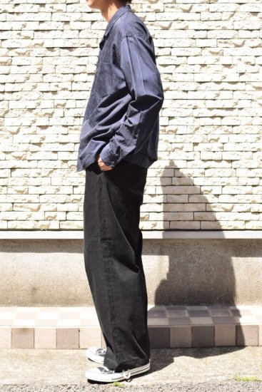 WELLDER(20SS)/ウェルダー/Single Forward Pleated Wide Trousers bk - IDIOME |  ONLINE SHOP 熊本のセレクトショップ