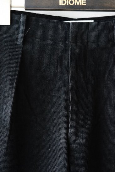 WELLDER(20SS)/ウェルダー/Single Forward Pleated Wide Trousers bk - IDIOME |  ONLINE SHOP 熊本のセレクトショップ