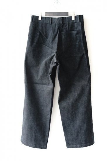 WELLDER(20SS)/ウェルダー/Single Forward Pleated Wide Trousers bk