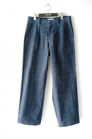 WELLDER(20SS)/ウェルダー/Single Forward Pleated Wide Trousers b.grey - IDIOME |  ONLINE SHOP 熊本のセレクトショップ