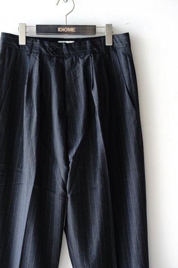 lownn(20SS)/ローン/long wide pants d.grey-st - IDIOME | ONLINE SHOP 熊本のセレクトショップ