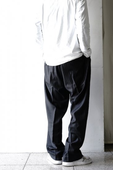lownn(20SS)/ローン/long wide pants d.grey-st - IDIOME | ONLINE ...