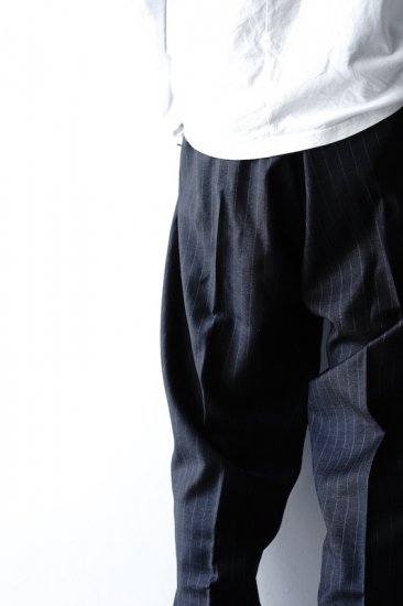 lownn(20SS)/ローン/long wide pants d.grey-st - IDIOME | ONLINE SHOP 熊本のセレクトショップ