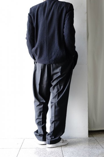 lownn(20SS)/ローン/long wide pants d.grey-st - IDIOME | ONLINE SHOP 熊本のセレクトショップ