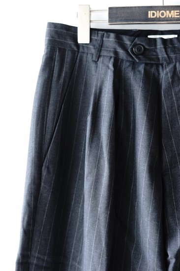 lownn(20SS)/ローン/long wide pants d.grey-st - IDIOME | ONLINE SHOP 熊本のセレクトショップ