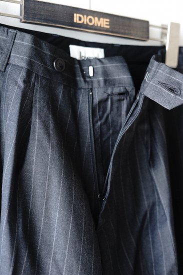 lownn(20SS)/ローン/long wide pants d.grey-st - IDIOME | ONLINE SHOP 熊本のセレクトショップ