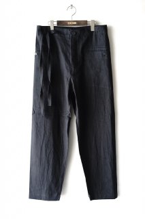 EASY TO WEAR(20SS)/イージートゥーウェア/Linen Canvas Tapered Pants bk